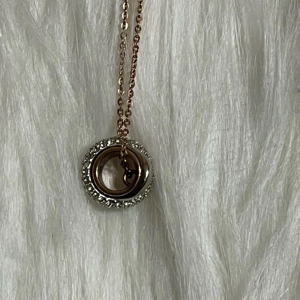 Swarovski Crystal Rose Gold Necklace - Picture 12 of 13